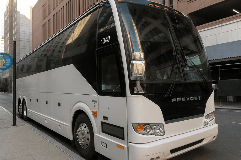 a Hampton Minibus Company coach bus