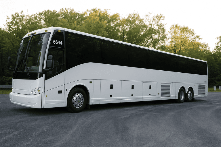 exterior of Hampton Minibus Company coach bus