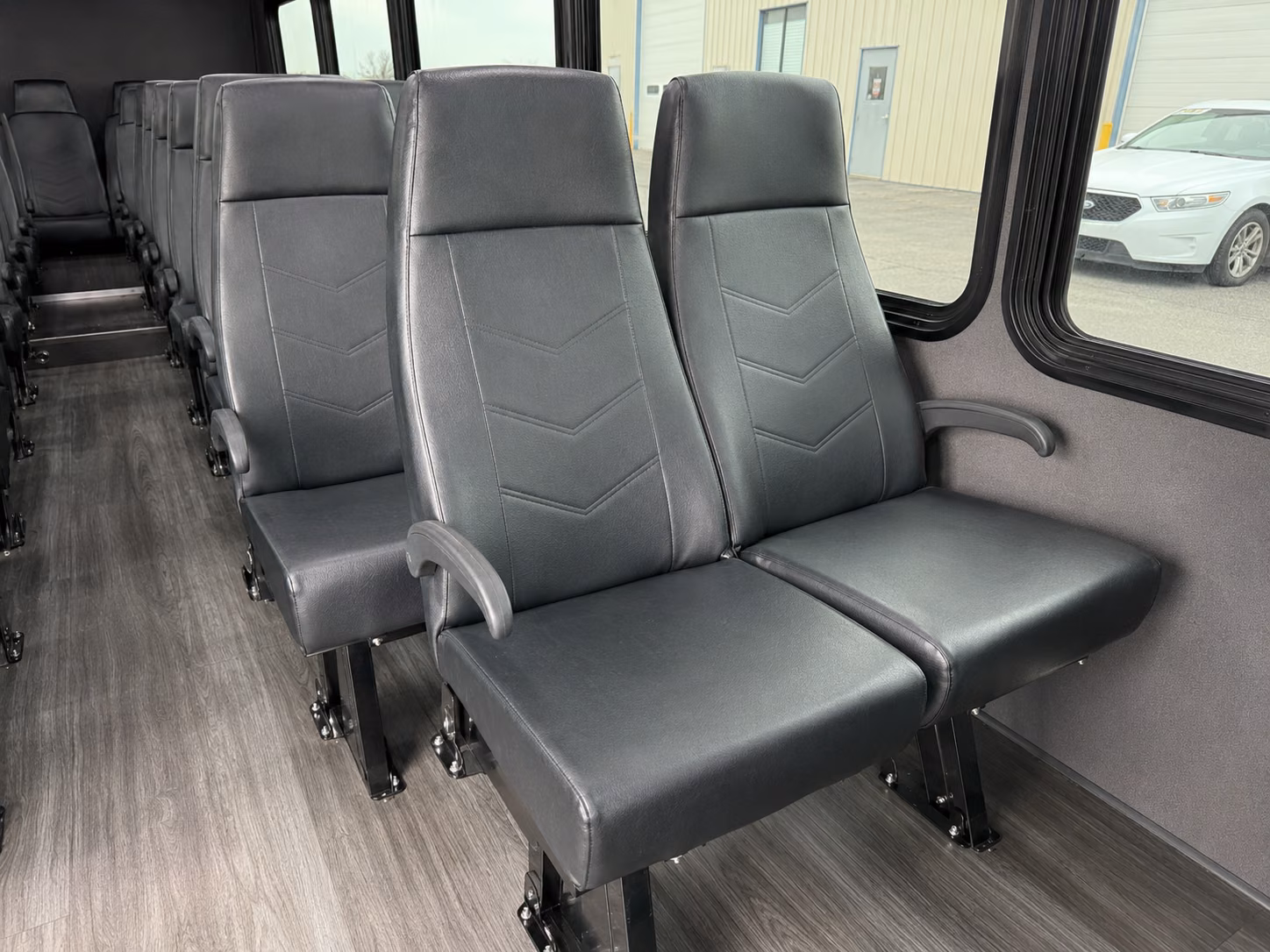 hampton 18 passenger minibus inside