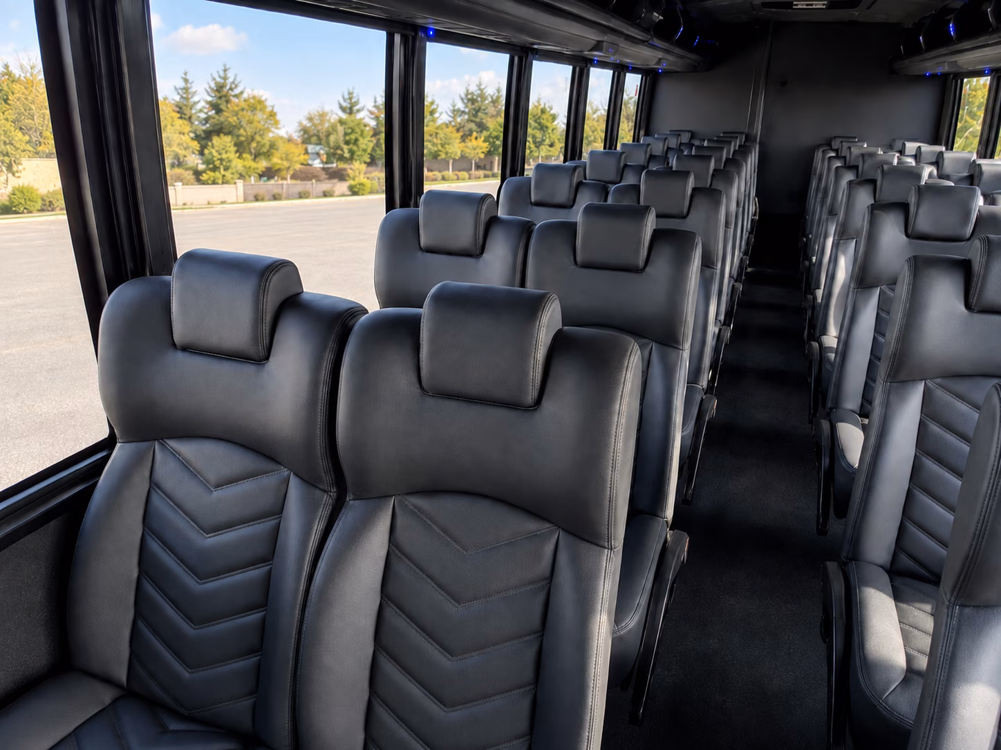 hampton 18 passenger minibus interior