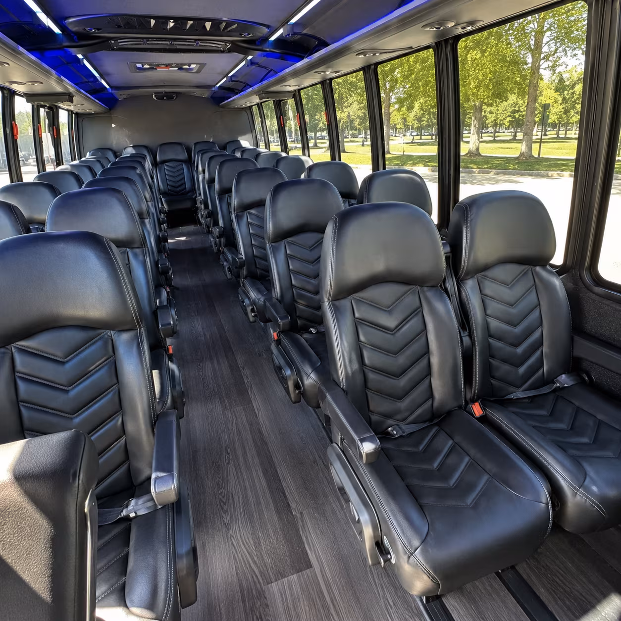 hampton 30 passenger minibus interior