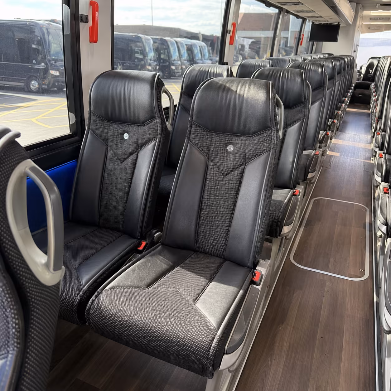 hampton 40 passenger charter bus interior