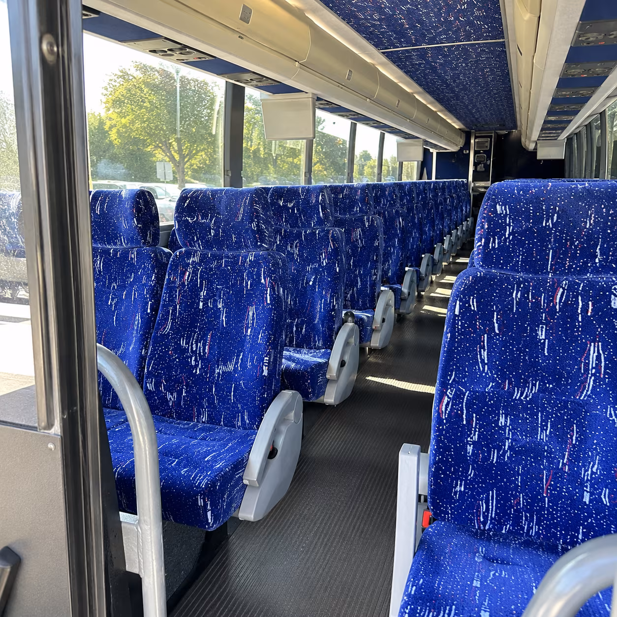 hampton 50 passenger charter bus inside