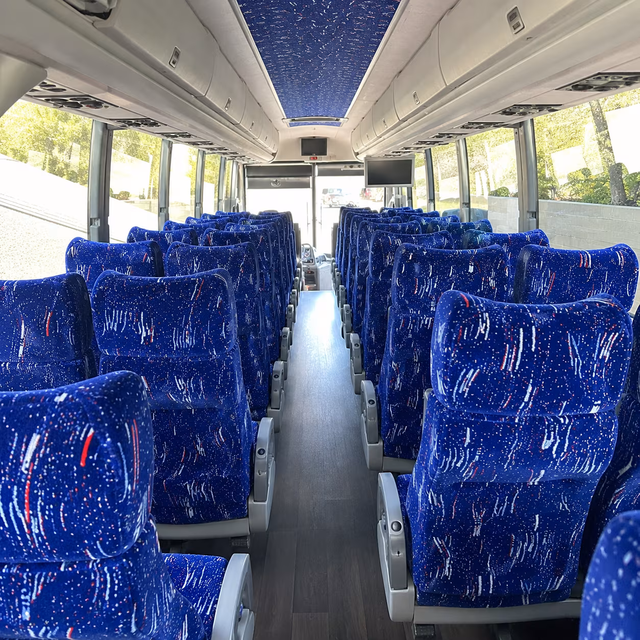 hampton charter bus interior