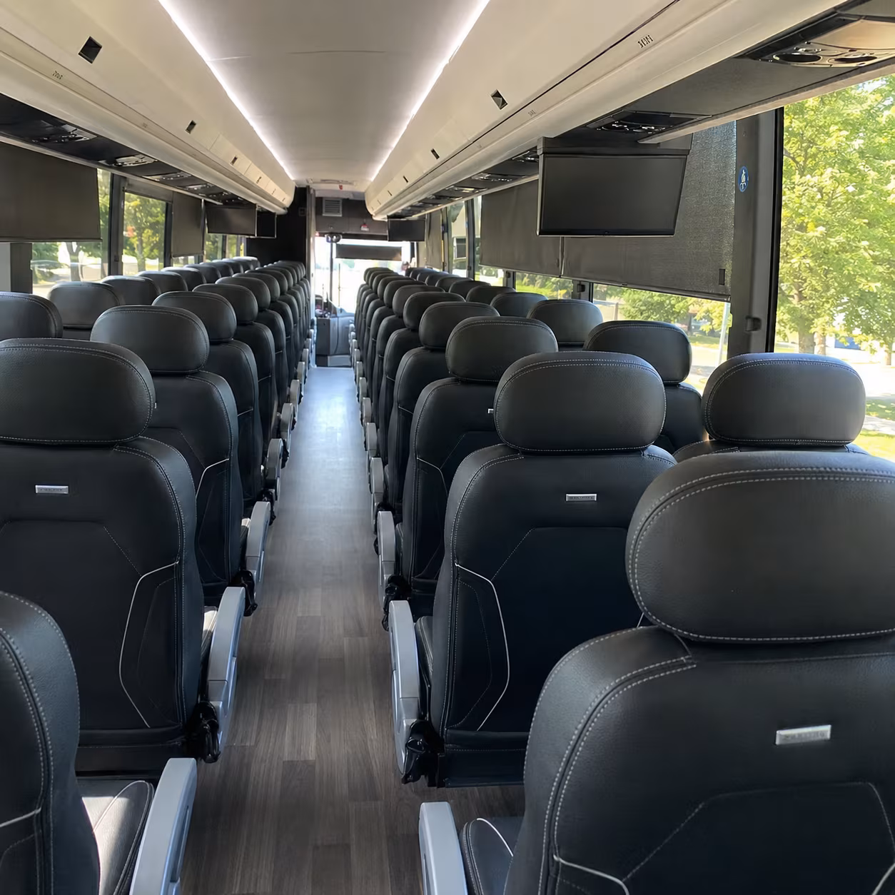 hampton long distance charter bus rental