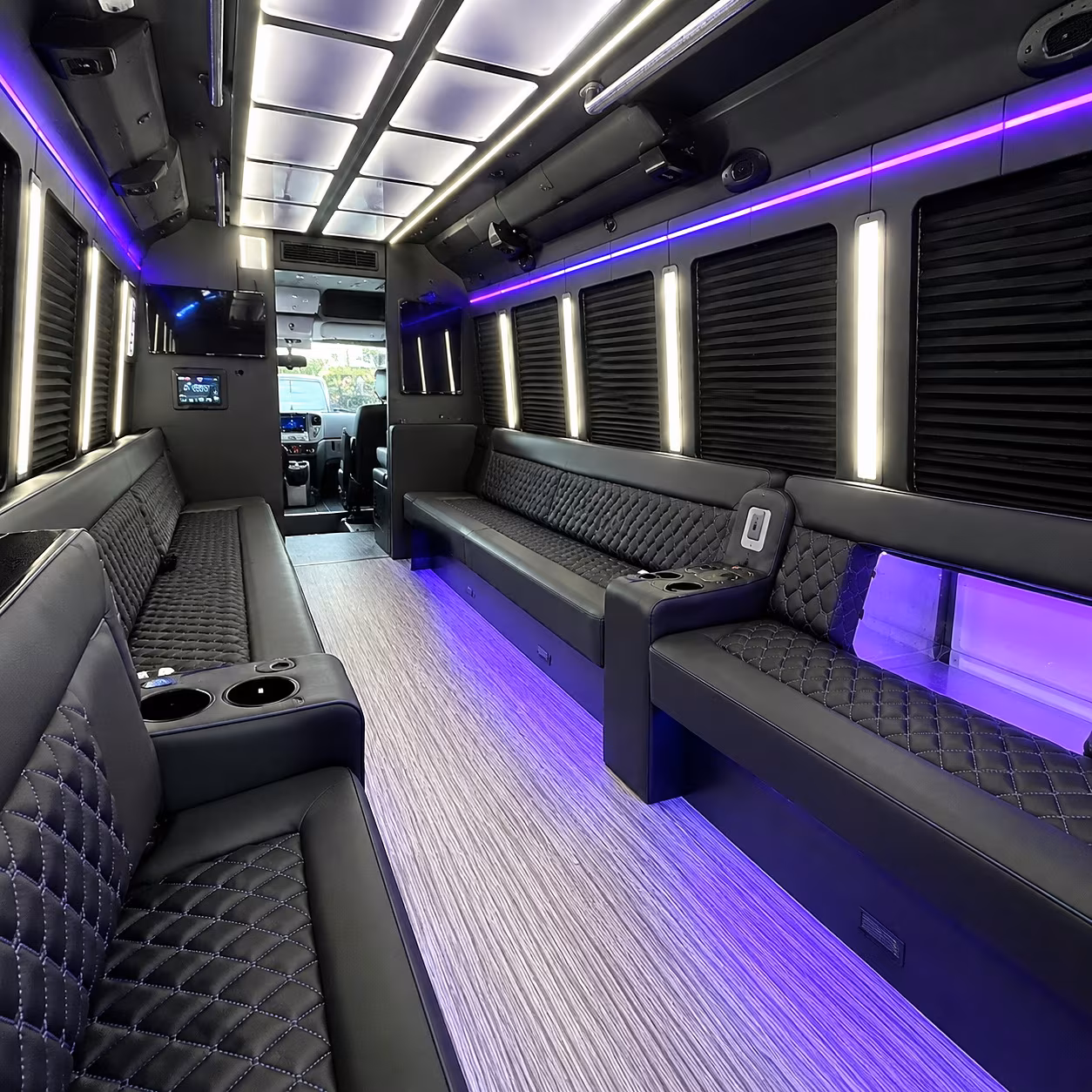 hampton party bus interior